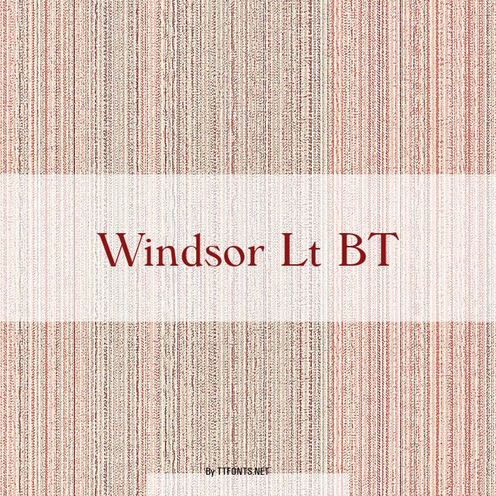 Windsor Lt BT example